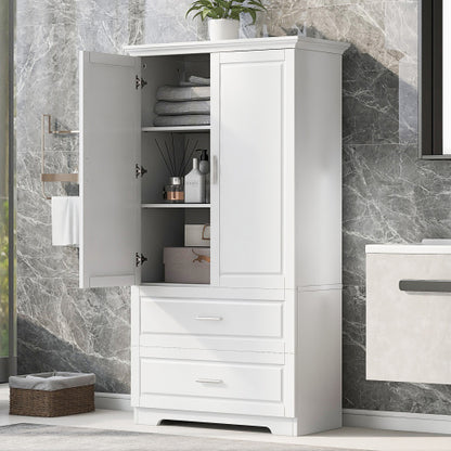 Tall Bathroom Storage Cabinet – Elegant & Space-Saving Organizer