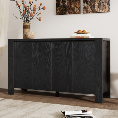 Vintage 4-Door Cabinet - Timeless Elegance for Your Home
