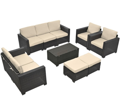 Viva Capri 10-Piece Patio Furniture Set – Alfresco Living, Elevated