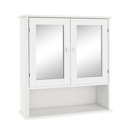 Viva Celeste Double-Mirror Bathroom Wall Cabinet