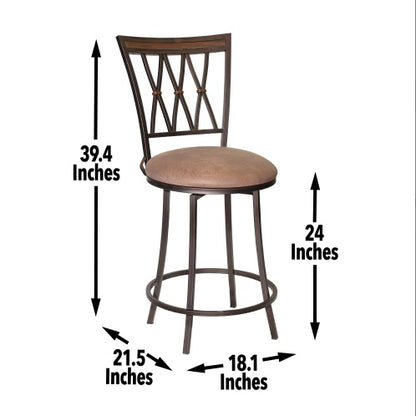 Dark Brown Swivel Counter Stool | Viva Sedona