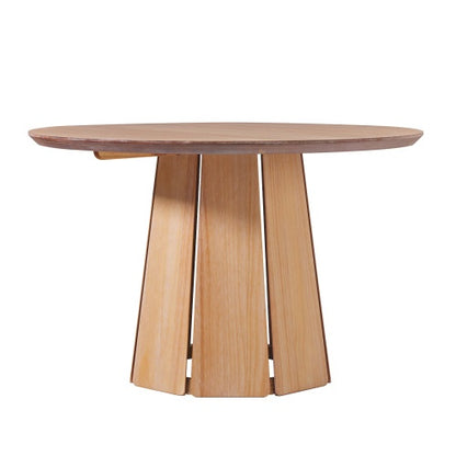 Viva Solara Cerused White Round Dining Table
