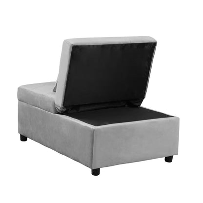 Viva Elite Modulé Graphite Grey Folding Ottoman Sofa Bed - The Future of Modular Elegance