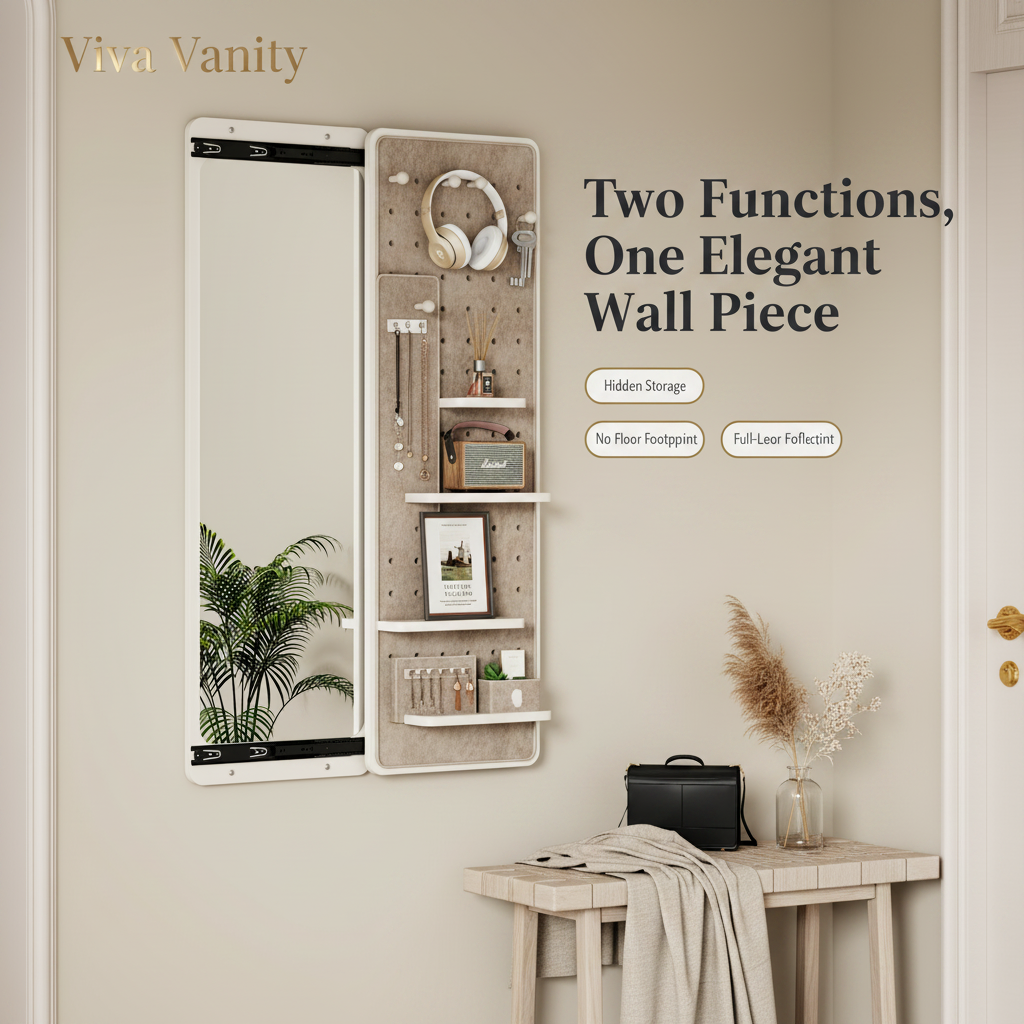 full length wall mirror 47 6" panel mirror with hidden for closets