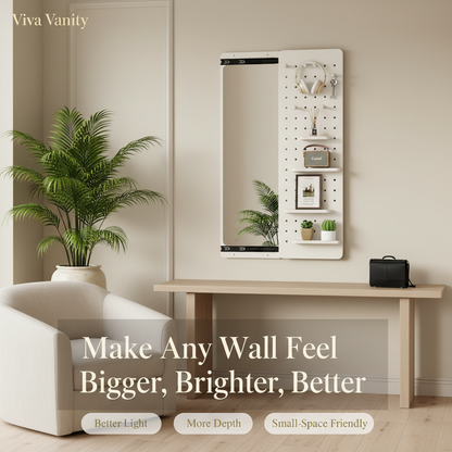 full length wall mirror 47 6" panel mirror with hidden styled in entryways