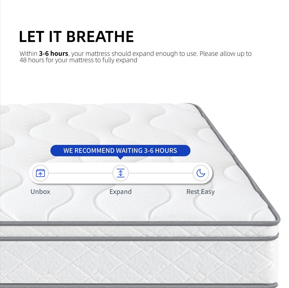 Viva Celeste 10″ Full-Size Hybrid Mattress in a Box