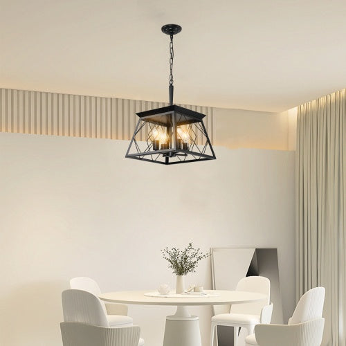 Viva Noir Chandelier – Farmhouse Charm with Modern Edge