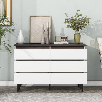 Particle Board Bedroom Living Room 6 Drawer Cabinet