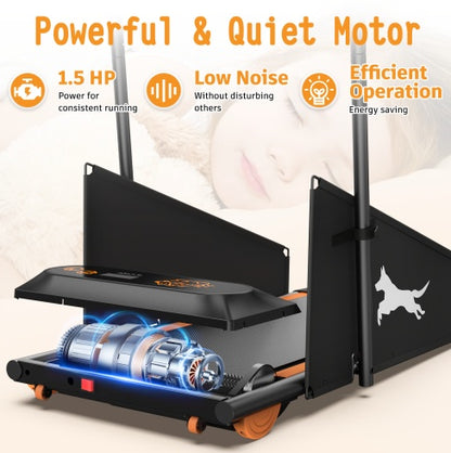 Black & Orange Motorized Dog Treadmill | Viva CanineFit