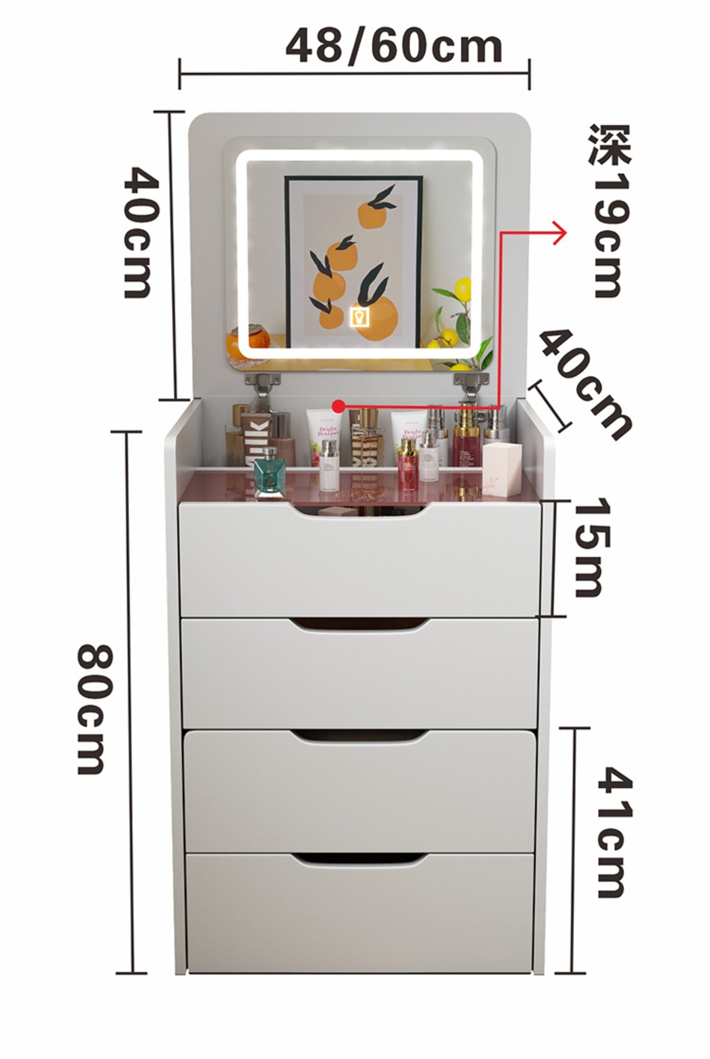 Redefine Your Beauty Space with the 3-in-1 Smart Vanity Desk