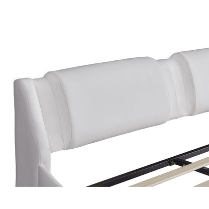 Viva Elite Queen Platform Bed - LED Headboard with Faux Leather Upholstery