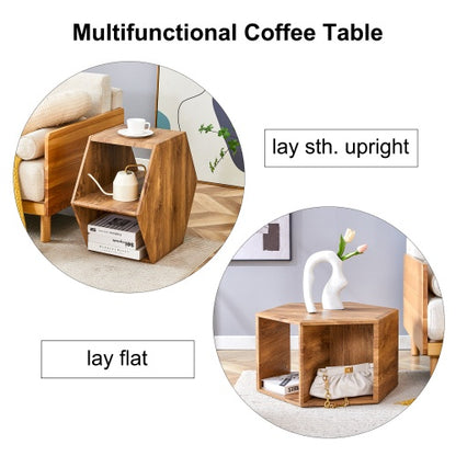 Hexagonal Coffee Table with Storage – 3 Colors | Viva Nexus