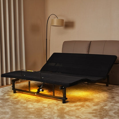 Antique Black King adjustable bed base