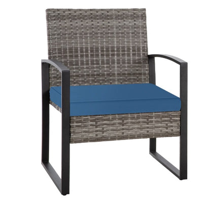 Luxury Grey Rattan Sofa | Elegant Outdoor & Indoor Seating