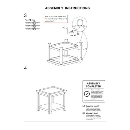 Cherry-Finish End Table | Viva Orla