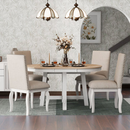 The Viva 5-Piece Farmhouse Dining Set – Where Rustic Charm Meets Urban Sophistication