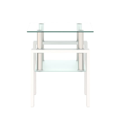 Modern Tempered Glass Tea Table - Elevate Your Living Room with Contemporary Elegance