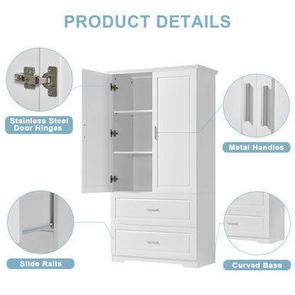 Tall Bathroom Storage Cabinet – Elegant & Space-Saving Organizer