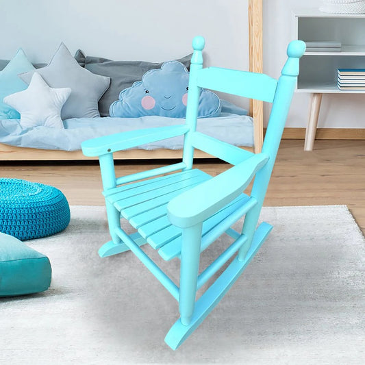 Viva Sprout Light Blue Children’s Rocking Oak Chair