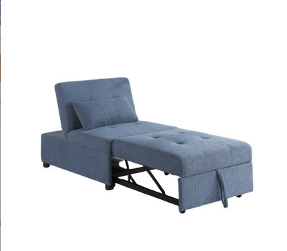 Viva Elite Nimbus Blue-Gray Sherpa Sleeper Sofa Chair - The Future of Cozy Luxury