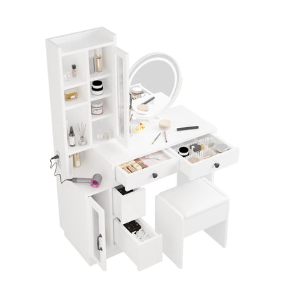 Viva Elite Elegant Four-Drawer Vanity Set – The Future of Sophisticated Beauty Organization