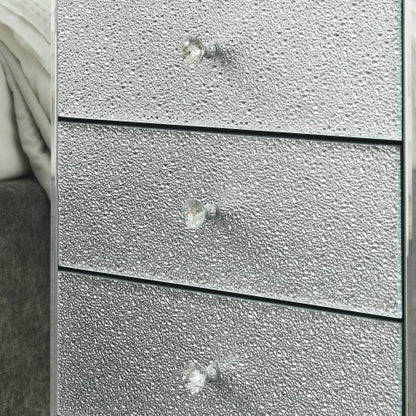 Elegant Mirror Three-Drawer Cabinet - Luxurious Storage for Every Space