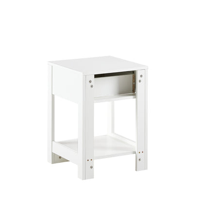 Viva Elite White Rattan Nightstand – The Future of Coastal Elegance