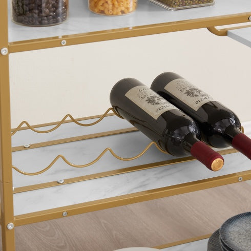 The Viva 6-Tier Bar Cart – Where Sophisticated Entertaining Begins