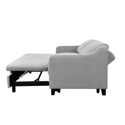 69-in Light Gray 3-in-1 Convertible Queen Sofa Bed | Viva
