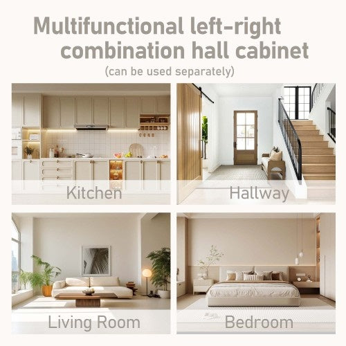 Viva Entry Essentials Collection: Modular 2-in-1 Hall Tree Cabinet