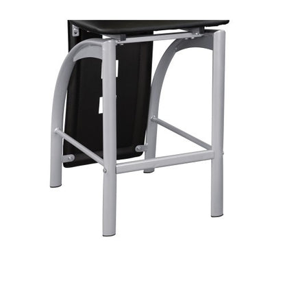 Black & Silver Counter-Height Chairs, Set of 2 | Viva