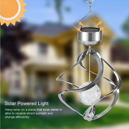 Viva Elite Solar Wind Spinner with LED Chimes - Premium Kinetic Garden Art