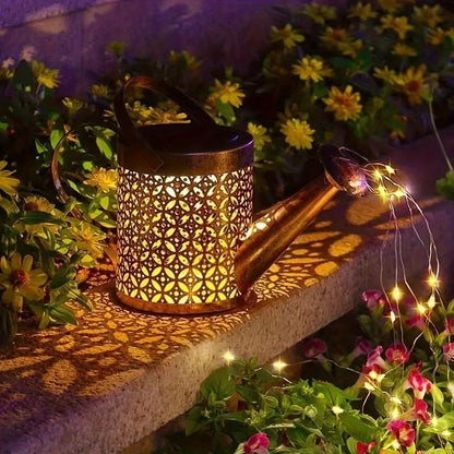 Solar Watering Can String Lights - LED Garden Decor (2-Pack)