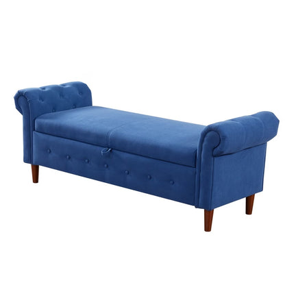 Viva Elite Nautica Navy Blue Storage Sofa Stool - The Future of Multi-Functional Design
