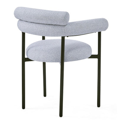 Upholstered Armchair Dining Chairs With Metal Legs