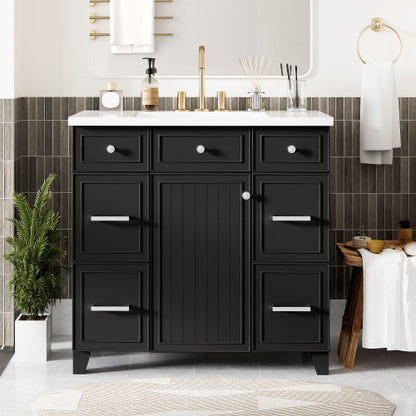 🛁 Viva Élan™ 36" Black Bathroom Vanity – The Heart of a Luxurious Bathroom