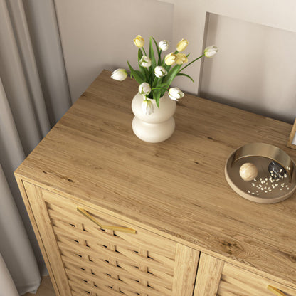 Wood-Finish 3-Door Storage Cabinet | Viva