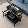Viva Louvre Collection: The Noir Elevate Tempered Glass Coffee Table