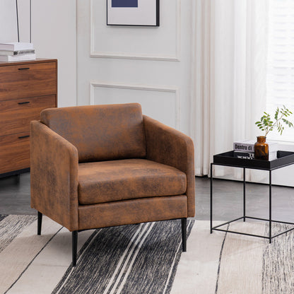 Monaco Orange Upholstered Armchair | Viva