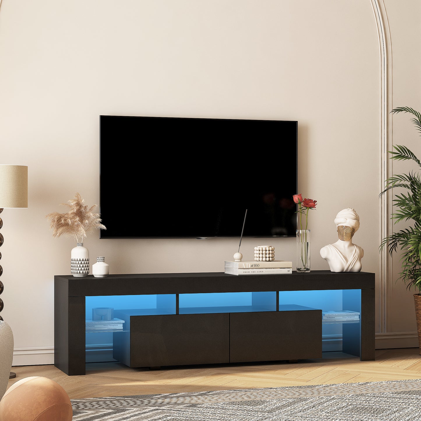 Viva Lumière Collection: The Polaris Noir LED TV Console