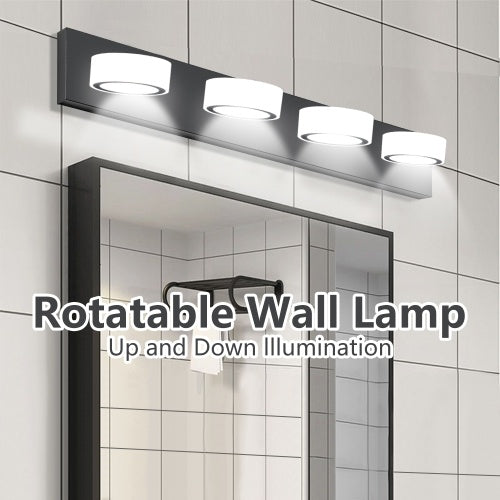 Viva Elite LED Modern Black 4-Light Vanity Fixture – The Future of Illuminated Elegance