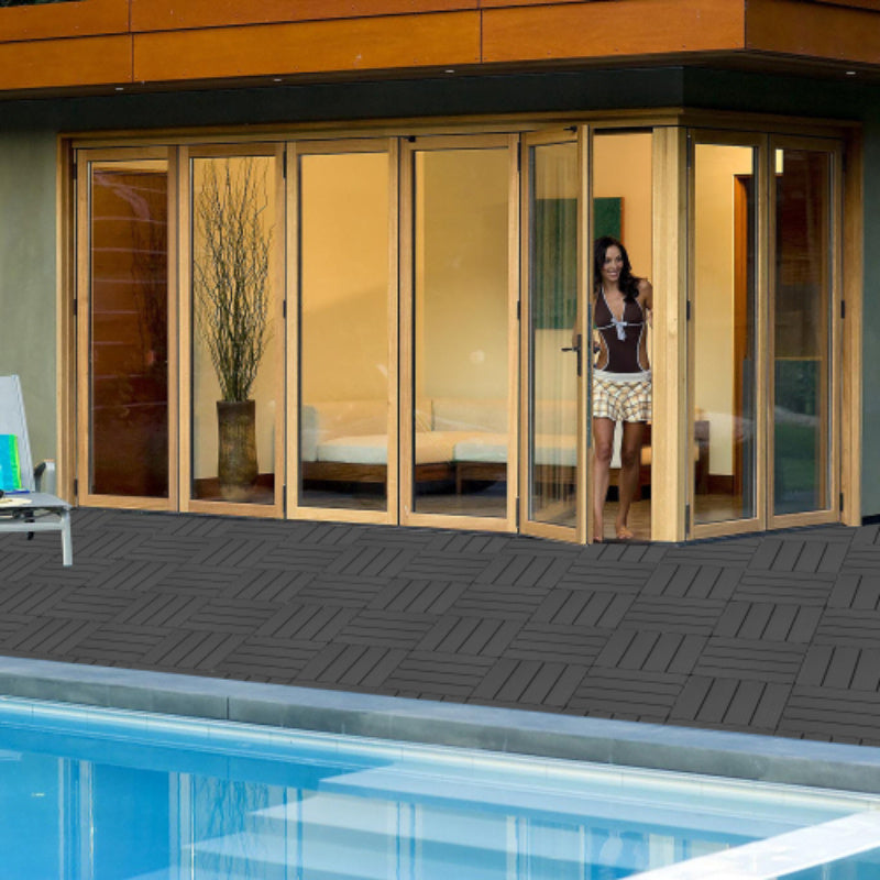 Plastic Interlocking Deck Tiles