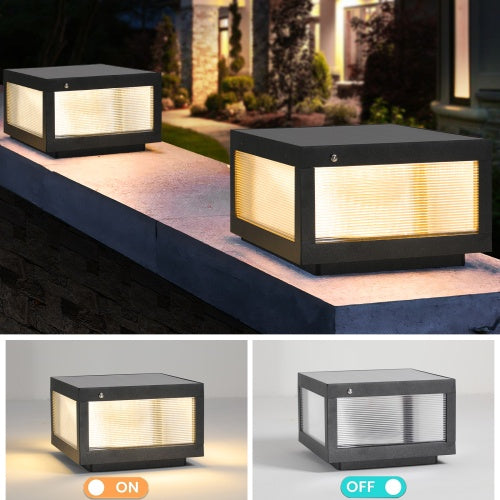 Solar Wall Light with Dimmable LED (2-Pack) | Smart Outdoor Lighting for a Luxurious Lifestyle