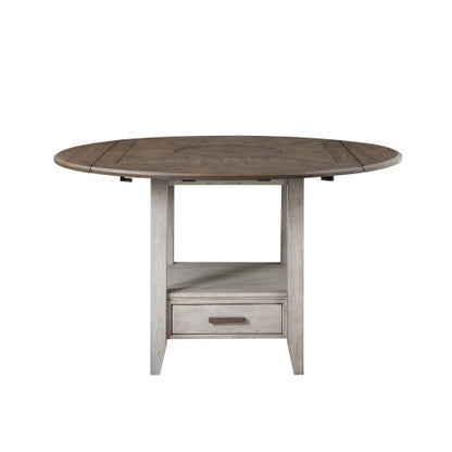 Dark Brown Drop-Leaf Counter-Height Dining Table | Viva Loftline