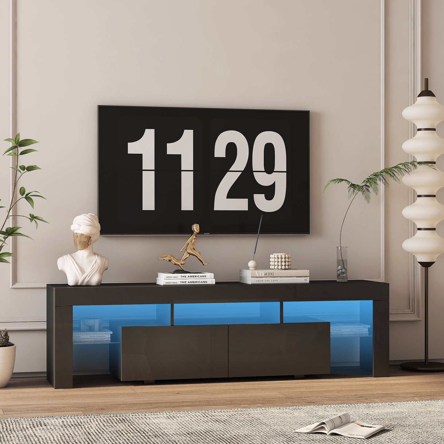 Viva Lumière Collection: The Polaris Noir LED TV Console