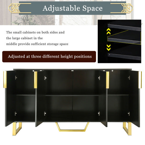 Viva Meridian Four-Door Modern Sideboard