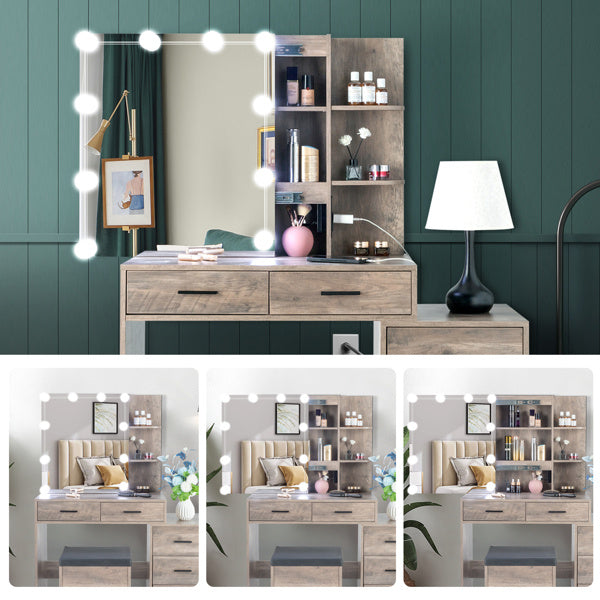 Viva Elite 3-Drawer Dressing Table Set Collection - The Future of Stylish Sophistication