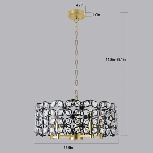Modern Round Crystal Chandelier – Elevate Your Home with Timeless Luxury