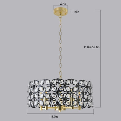 Modern Round Crystal Chandelier – Elevate Your Home with Timeless Luxury