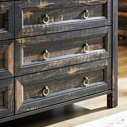Viva Elite Prairie Six-Drawer Farmhouse Vanity Collection - The Future of Rustic Sophistication